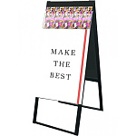 パンフレットケーススタンド看板 B2 両面 上(Dタイプ ) ブラック (BPCSKD-B2R)