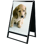 ポスター用スタンド看板 マグネジ  B1  ブラック/ブラック 両面 (BPSSKMN-B1RB)