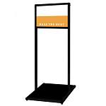 バリウスメッセージスタンド アルミ複合板 B4横 ブラック (BVAMSAP-B4Y)