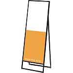 バリウススタンド看板 アルミ複合板タイプ ブラック 片面タイプ 600×1800 (BVASKAP-600X1800K)