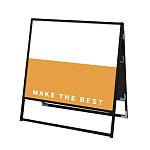 バリウススタンド看板 アルミ複合板タイプ ブラック 両面タイプ 900×900 (BVASKAP-900X900R)