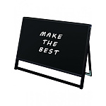 ブラックバリウススタンド看板 ブラックボード B1横ロウ 片面 (BVASKBB-B1YLK)