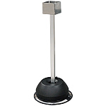 屋外用消毒液スタンド シルバー パネル無し(H710) (OSS-620)