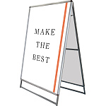 ポスターグリップスタンド看板 屋外用 A0 両面 シルバー (PGSK-A0RS-G)