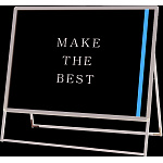 ポスターグリップスタンド看板 屋外用 B0横片面 ブラック (PGSK-B0YKB-G)