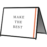 ポスターグリップスタンド看板 屋外用 両面 B0横ロウ ブラック (PGSK-B0YLRB-G)