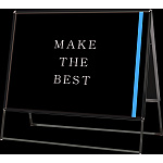 ポスターグリップスタンド看板 屋外用 両面 B0 シルバー (PGSK-B0YRS-G)