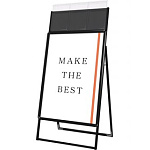 ポスターグリップスタンド看板カタログケース付　片面 B1 ブラック 屋外用 (PGSKK-B1KB-G)
