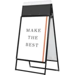 ポスターグリップスタンド看板カタログケース付　両面 B1 ブラック 屋外用 (PGSKK-B1RB-G)