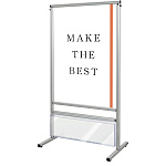 スマートメッセージスタンド カタログケース付 A1 両面 ブラック (BSMMSACK-A1R)