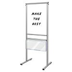 スマートメッセージスタンドホワイトボードカタログケース付 A2 (SMMSWBK-A2)