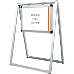 屋外対応スイングサイン アクリルカバータイプ A3横 シルバー (SWSAC-A3Y)