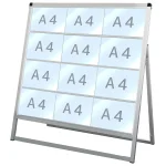 バリウスカードケーススタンド看板 A4横×12枚 (片面) (VACCSK-A4Y12K)