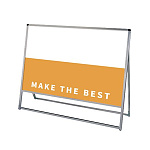 バリウススタンド看板 アルミ複合板タイプ シルバー 1200×900 片面タイプ (VASKAP-1200X900K)