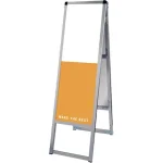 バリウススタンド看板 アルミ複合板タイプ シルバー