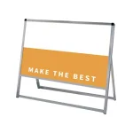 バリウススタンド看板 アルミ複合板タイプ シルバー