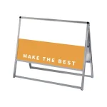 バリウススタンド看板 アルミ複合板タイプ シルバー