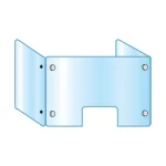 3面・コの字型アクリルパーテーション (飛沫感染プロテクションガード) 