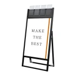 パンフレットケース付 フラットオープンスタンド看板