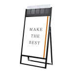 パンフレットケース付 フラットオープンスタンド看板