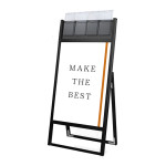パンフレットケース付 フラットオープンスタンド看板