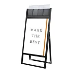 パンフレットケース付 フラットオープンスタンド看板