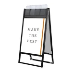 パンフレットケース付 フラットオープンスタンド看板