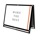 PSSK ポスター用スタンド看板 A0ヨコ(ロータイプ) ブラック/ブラック 両面 (BPSSK-A0YLRB)