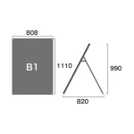 PSSK ポスター用スタンド看板