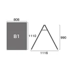 PSSK ポスター用スタンド看板