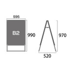 PSSK ポスター用スタンド看板