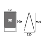 PSSK ポスター用スタンド看板