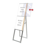 ■アクリル板をスライドして引き出し、ポスターを重ねて戻してセット完了