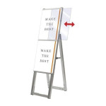 ■アクリル板をスライドして引き出し、ポスターを重ねて戻してセット完了