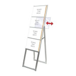 ■アクリル板をスライドして引き出し、ポスターを重ねて戻してセット完了