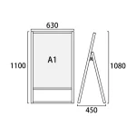 フラットオープンスタンド看板