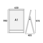 フラットオープンスタンド看板