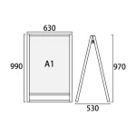 フラットオープンスタンド看板