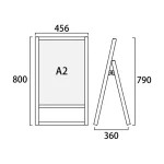 フラットオープンスタンド看板