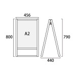 フラットオープンスタンド看板