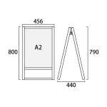 フラットオープンスタンド看板