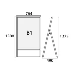 フラットオープンスタンド看板