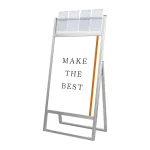 パンフレットケース付 フラットオープンスタンド看板