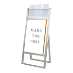 パンフレットケース付 フラットオープンスタンド看板