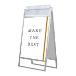 パンフレットケース付 フラットオープンスタンド看板