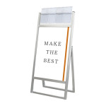 パンフレットケース付 フラットオープンスタンド看板