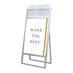 パンフレットケース付 フラットオープンスタンド看板