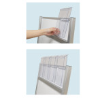 パンフレットケース付 フラットオープンスタンド看板