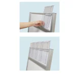 パンフレットケース付 フラットオープンスタンド看板