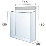 ■パンフレットケースケース寸法図
